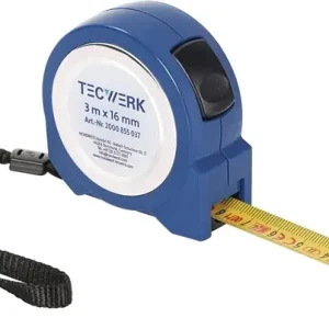 Garantierte Lieferung Taschenrollbandmaß L.3m B.16mm mm/cm EG II ABS Selbstarretierung TECWERK