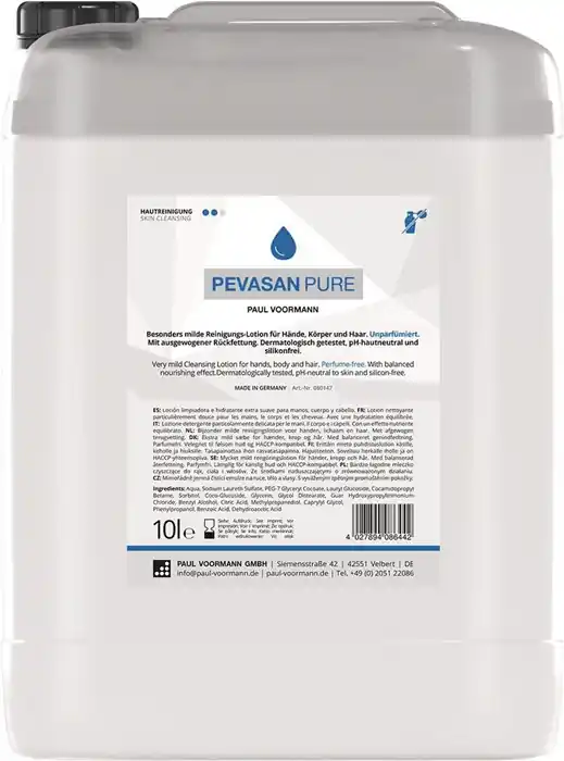 Handreinigung Pevasan PURE 10l ph-hautneutral Kanister PAUL VOORMANN Echt