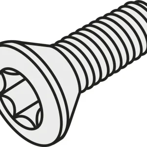 Bestpreis Torx-Senkkopfschraube ISO US 2004-T09P Bruttogewicht 1,8g PRAMET