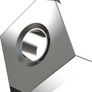 Begrenztes Angebot Drehwendeschneidplatte ISO CNGA 120408S01020B:TB310 D.5,16mm Silber-Schwarz VE: 2 Stück