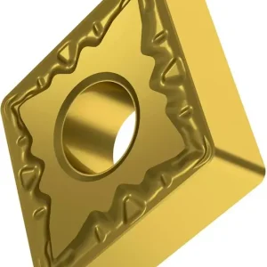 Ausverkauf Drehwendeschneidplatte ISO CNMG 120408E-FM:TT310 D.5,16mm PVD beschichtet Gold VE: 10 Stück