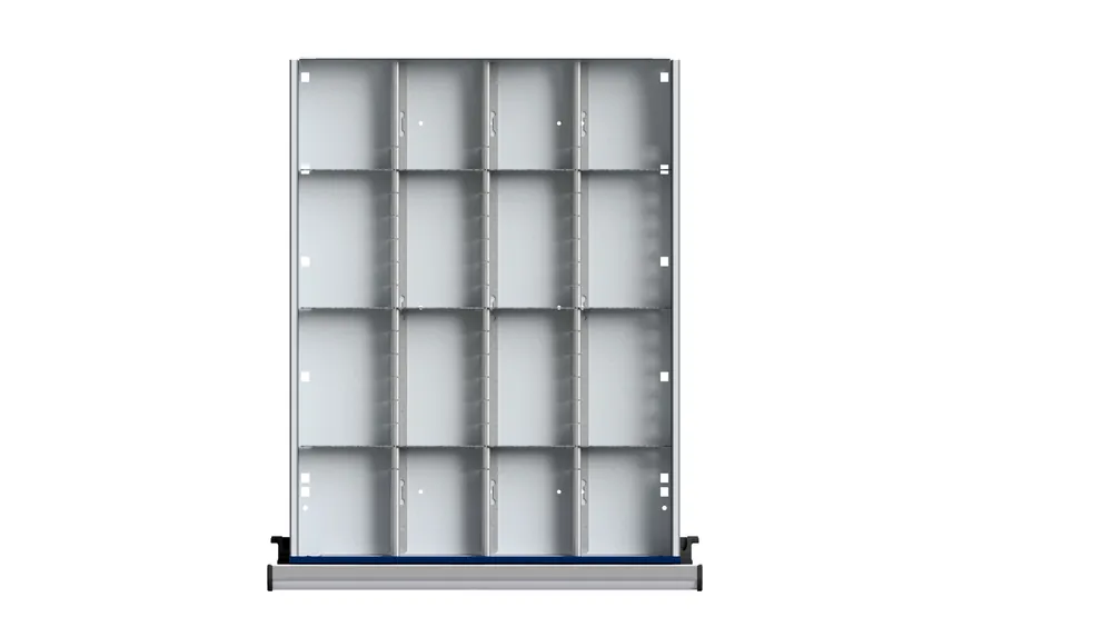 ULMIA 1/4 Teilung für Schublade 410x540 mit Lochboden - FH90-150 WH60 Finale Aktion