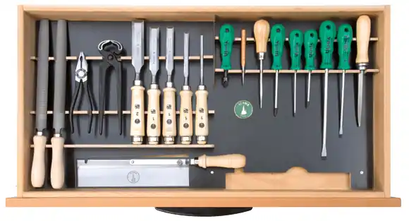 ULMIA Werkzeugsatz 304 mit Halterungen für Unterbauschrank Top-Angebot