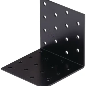 Lochplattenwinkel ETA-08/0165 H80xB80xS2,5mm STA roh,verzinkt,schwarz ku.-besch. VE: 25 Stück Sonderaktion