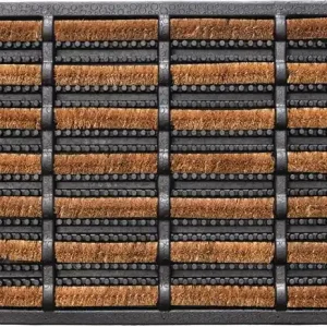 Versand Am Gleichen Tag Fußmatte schwarz/natur 60% Gum./40% Kokos L600xB400xS25mm