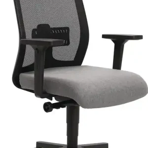 Billig Bürodrehstuhl Synchr.-M.hellgrau/schwarz 430-540mm m.Lehnen Trgf.110kg TOPSTAR