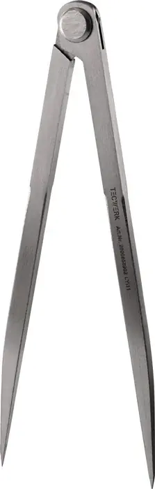 Top-Preis Spitzzirkel L.250mm m.Nietscharnier TECWERK
