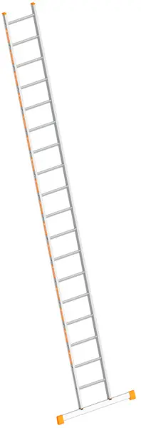 Layher Sprossenanlegeleiter TOPIC 1054 Aluminium Neue Kollektion