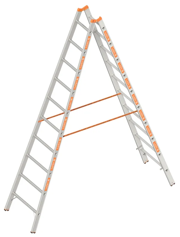 Direkt Vom Hersteller Layher Sprossenstehleiter TOPIC 1039 Aluminiumleiter beidseitig begehbar