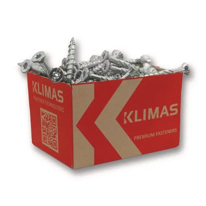 Sale Spanplattenschr.8x220 Senkkopf hell verz.TORX KLIMAS VE: 200 Stück