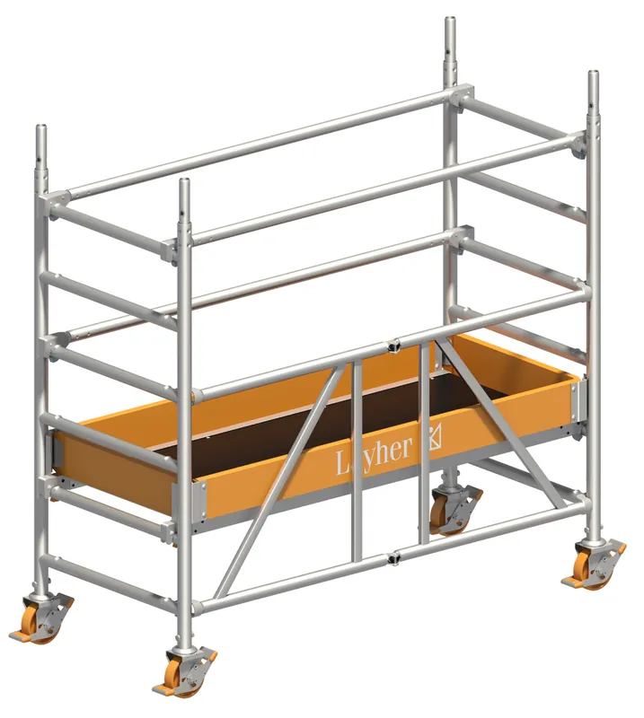 Bestseller Layher Zifa Fahrgerüst mit Sicherheitsaufbau P2