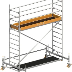 Layher Uni Standard Fahrgerüst mit P2 Sicherheitsaufbau Neu Im Sortiment