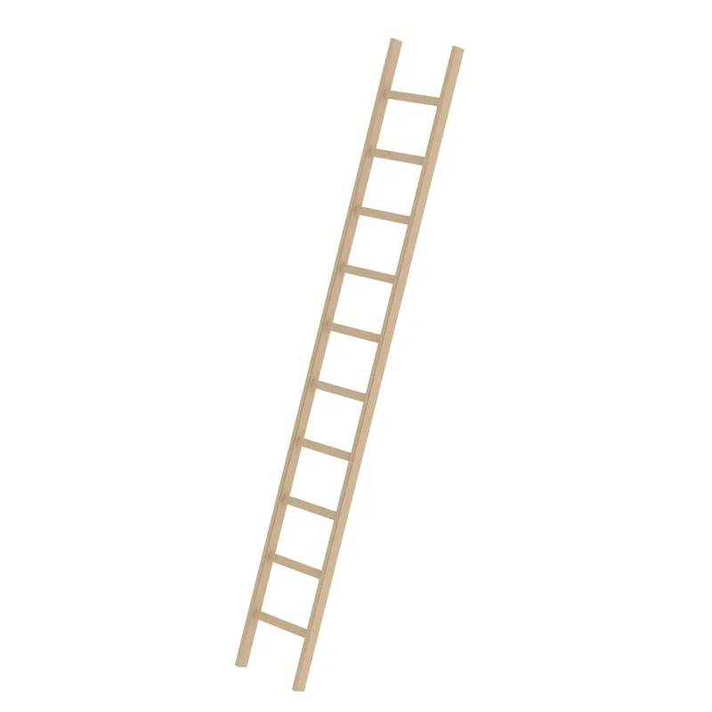 Sprossen-Anlegeleiter Holz Billig