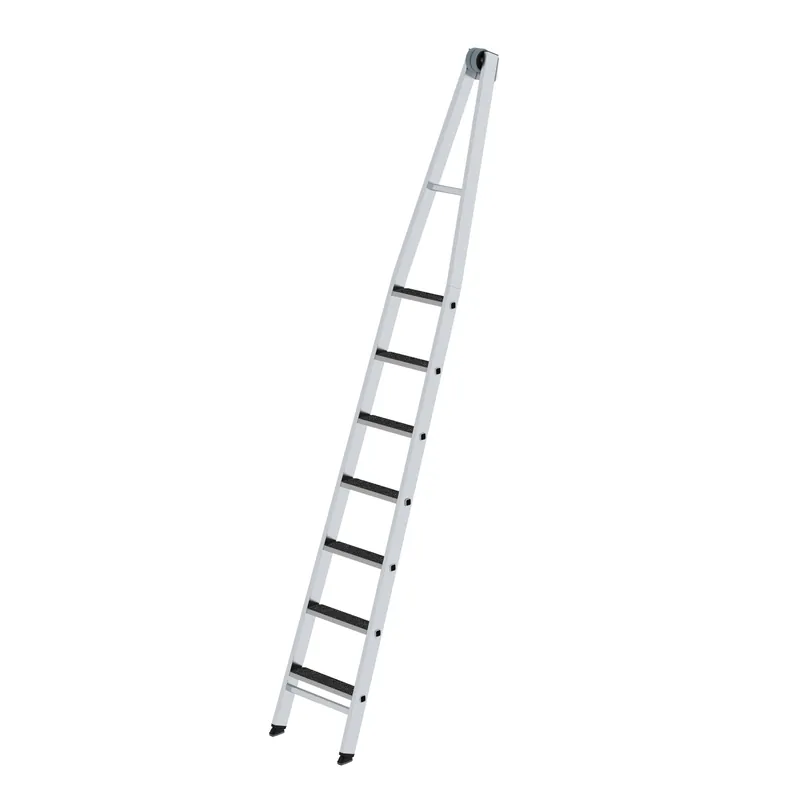 MUNK Stufen-Glasreinigerleiter Oberteil mit Nivello®-Traverse Highlight