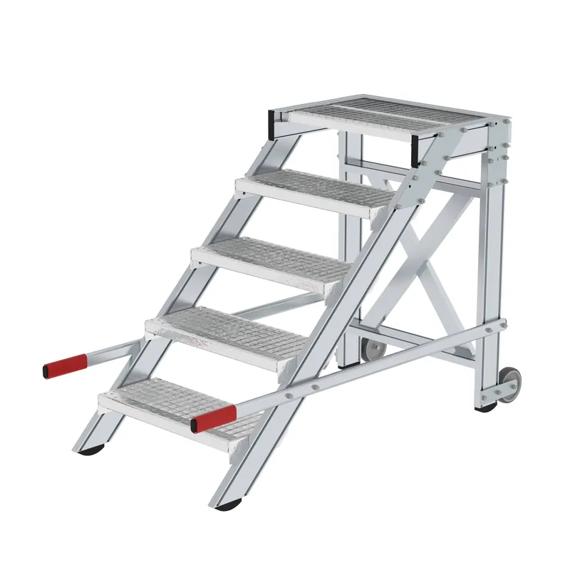 MUNK Arbeitspodest fahrbar mit 240 mm Stufen Zertifiziert