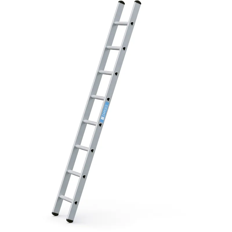ZARGES Gebördelte Sprossen-Anlegeleiter Strato DL - Aluminium natur Versand Am Gleichen Tag
