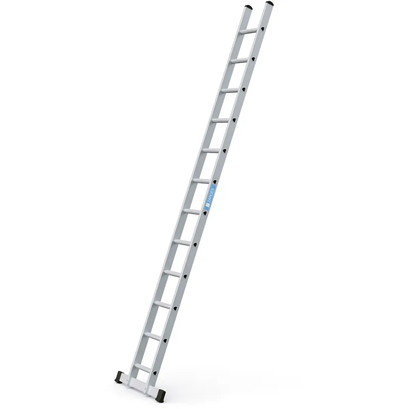 ZARGES Gebördelte Sprossen-Anlegeleiter Strato DL - Aluminium natur Neue Ware