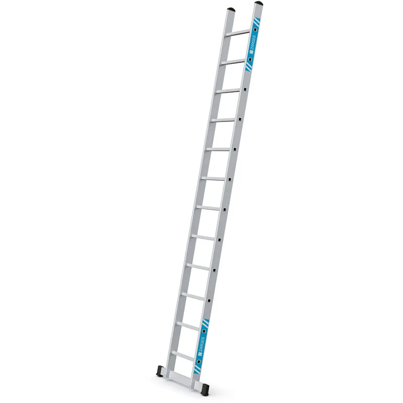 ZARGES Gebördelte Sprossen-Anlegeleiter Stella L - Aluminium natur Direkt Vom Hersteller