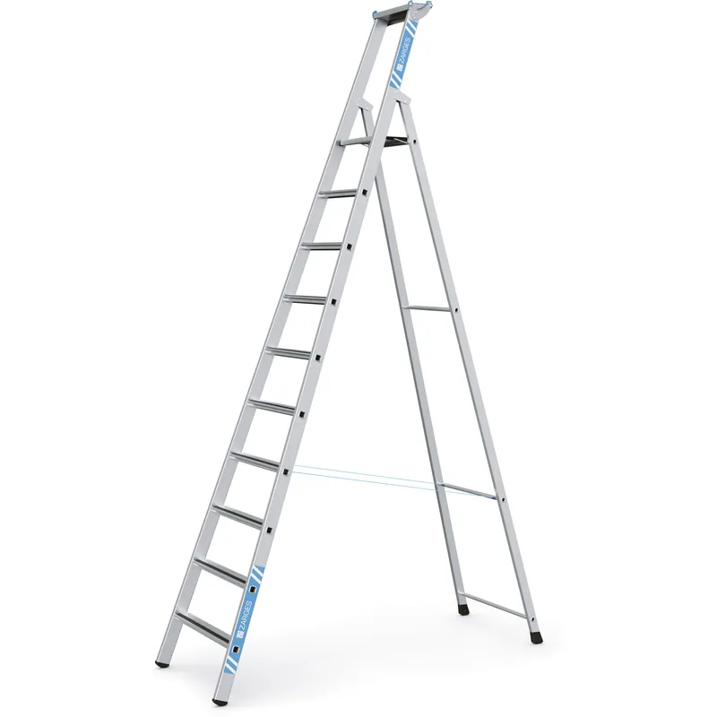Preiswert ZARGES Gebördelte Stufen-Stehleiter Saferstep S - Aluminium eloxiert