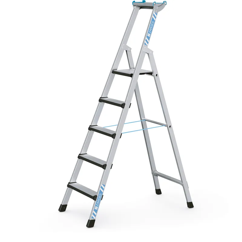 ZARGES Geschraubte Stufen-Stehleiter Comfortstep S - Aluminium eloxiert Beliebt