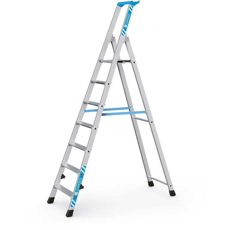 Finale Aktion ZARGES Gebördelte Stufen-Stehleiter Nova S - Aluminium natur