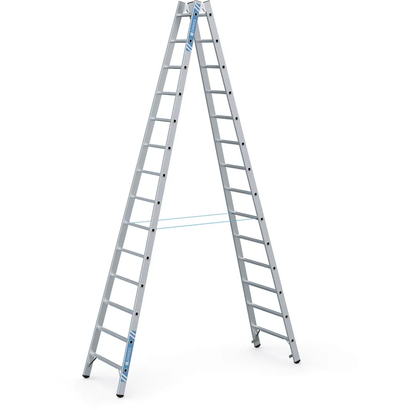 ZARGES Gebördelte Sprossen-Stehleiter Coni B - Aluminium natur Ausverkauf