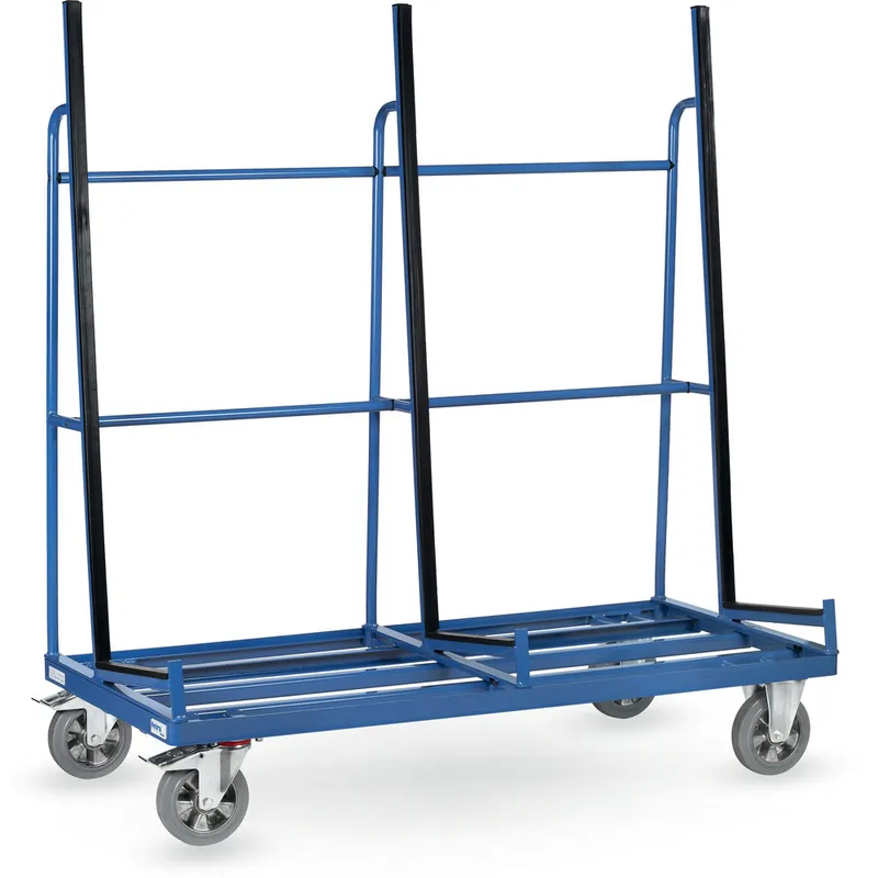 fetra Glas/-Plattenwagen Stahlrohr brillantblau RAL 5007 Kracherpreis