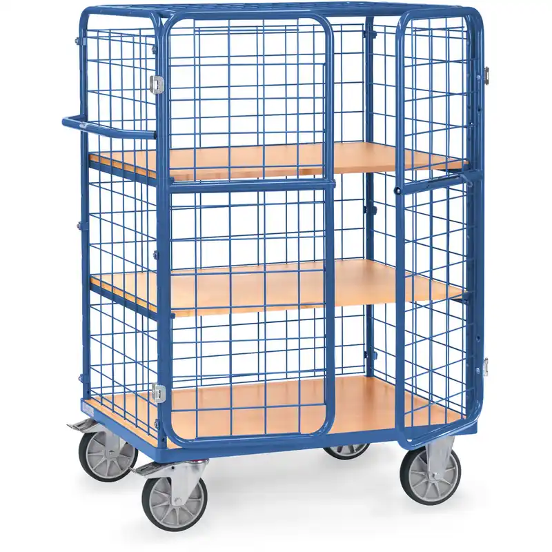 Direkt Vom Hersteller fetra Etagenwagen mit Flügeltüren 3 Etagen Tragkraft 600 kg