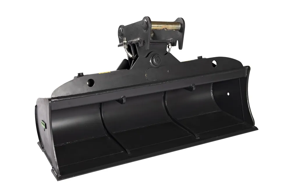 HÄNER Grabenräumlöffel hydraulisch mit MS03 für Bagger 3,8-6,5t Versand Am Gleichen Tag