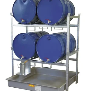 Markenware CEMO Fassregal Typ 800 mit GFK-Auffangwanne 220l