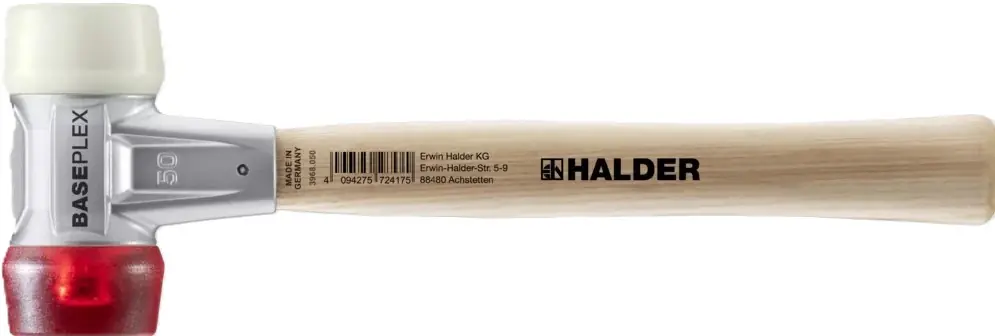 Neue Kollektion BASEPLEX-Schonhammer 3968 - Nylon/Celluloseacetat - Tinkdruckguss-Gehäuse
