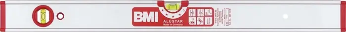 Kracherpreis Wasserwaage ALUSTAR 100cm Alu.silber ± 0,5 mm/m m.innenliegendem Magnet BMI