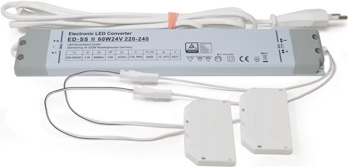 Heißes Angebot LED-Konverter 230 V 24 V 60 W 2x6-fach Verteiler L&S