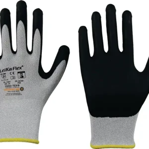Handschuhe LeikaFlex® Touch 1464 Gr.10 grau/schwarz EN 388 PSA II 12 VE: 12 Paare Top-Preis