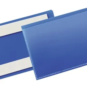 Etikettentasche B150xH67mm blau selbstkl.50St./Pack DURABLE Preiswert