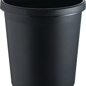 Papierkorb 18l H331xØ315mm m.Griffrand Ku.schwarz VE: 6 Stück Echt