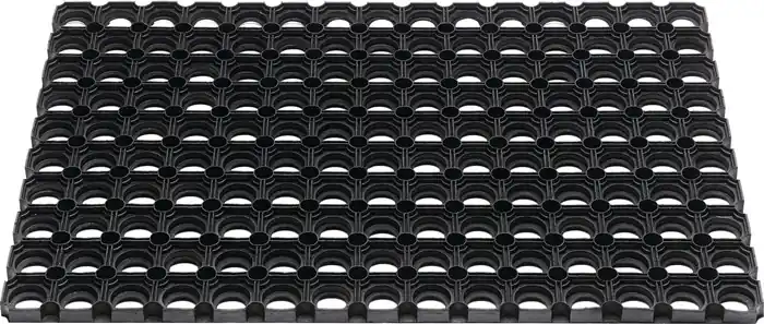 Nur Für Kurze Zeit Fußmatte offene Ringe schwarz Gum.L800xB1200xS22mm