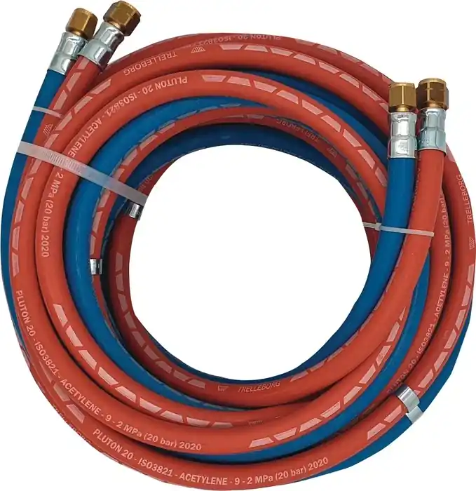 Rabatt Autogengasschlauch L.10m ID 6/9mm Wandst.5/3,5mm blau/rot