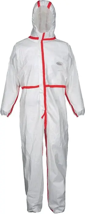 Schutzoverall CoverStar Plus® Gr.XXL weiß/rot PSA III COVERSTAR Mega-Angebot