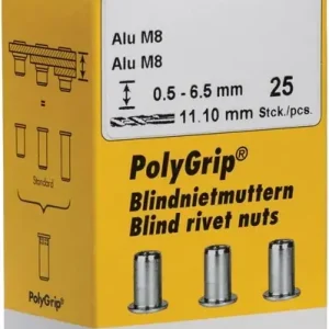 Blindnietmutter PolyGrip® Nietschaft dxl 7x13,5mm M5 VA A2 50 St.GESIPA Heißes Angebot