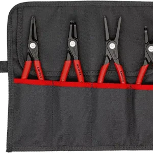Präzisionssicherungsringzangensatz 4-tlg.in Rolltasche 19-60mm KNIPEX Expressversand