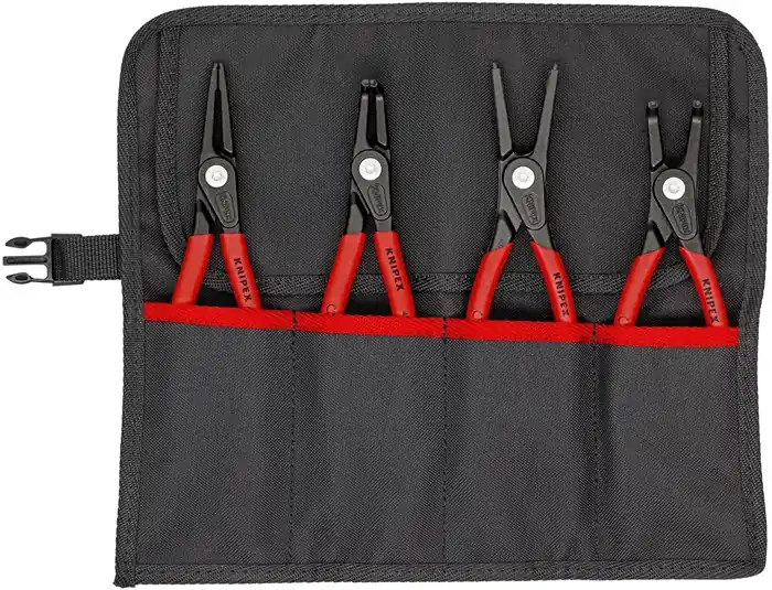 Präzisionssicherungsringzangensatz 4-tlg.in Rolltasche 19-60mm KNIPEX Expressversand