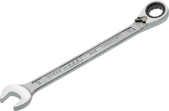 Bestpreis Maulringratschenschlüssel 606 SW 16mm L.230,2mm umschaltbar,Rings.15Grad HAZET