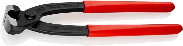 Neu Ohrklemmenzange Gesamt-L.220mm Kopf schwarz atram.Kunststoff-Überzug KNIPEX
