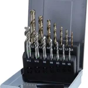 Neue Kollektion Maschinengewindebohrerset DIN 371/376 C M3-M12 14tlg.HSS-Co5 Ku.-Kass.RUKO