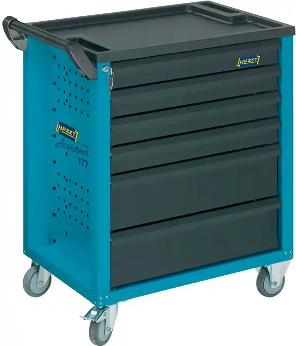 Heißes Angebot Wkz.wagen 177 B780xT498xH915mm 6 Schubl.unbestückt Stahlbl.HAZET