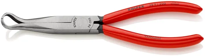 Mechanikerzange L.200mm Form 9 45Grad gew.Ku.-Überzug KNIPEX Sale
