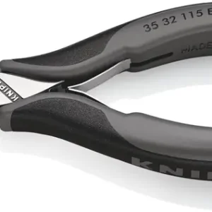Elektronik-Greifzange Gesamt-L.115mm ESD flachbreite Backen spiegelpol.Form 3 Highlight