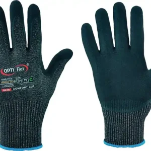 Billig Schnitthandschuh Comfort Cut Gr.7 schwarz meliert/schwarz EN 388 PSA II 12 PA VE: 12 Paare
