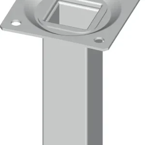Möbelfuß weiß 25x25mm H.800mm Platte 4 St./Set ALFER ALUMINIUM VE: 4 Stück Versand Am Gleichen Tag